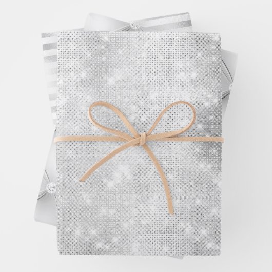 Mooie witte Design bruiloft evenementen Inpakpapier Vel (In situ)