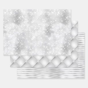 Mooie witte Design bruiloft evenementen Inpakpapier Vel