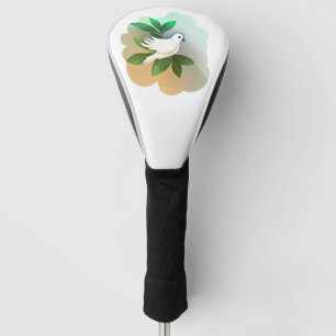 Mooie witte dove golfheadcover