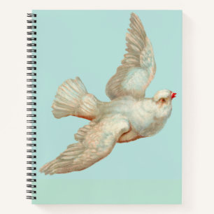 mooie witte duif notitieboek