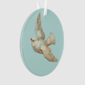 mooie witte duif ornament (voorkant)