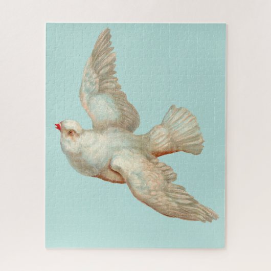 mooie witte duif puzzel (Verticaal)