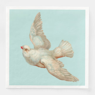 mooie witte duif servet