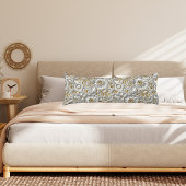 Mooie witte en gouden 3D bloem Lichaamskussen