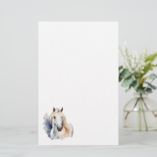 Mooie witte hengst stationery briefpapier