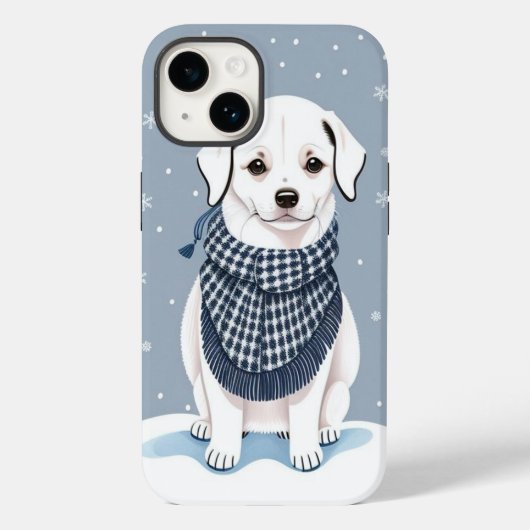 Mooie witte hond Case-Mate iPhone case (Achterkant)