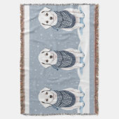 Mooie witte honden gooien deken (Voorkant Verticaal)