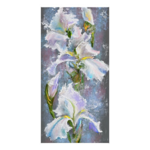 Mooie witte iris bloemen Poster Perfect Poster