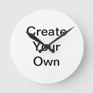 Mooie Witte Jouw Afbeelding Hier Wandklok Ronde Klok