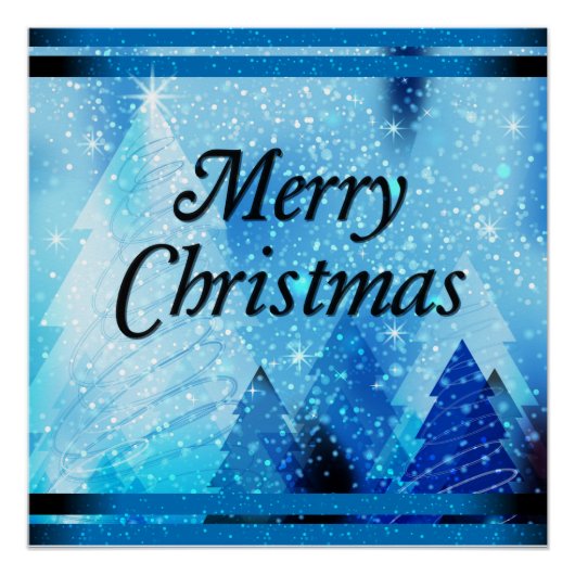 Mooie witte kerst perfect poster (Voorkant)