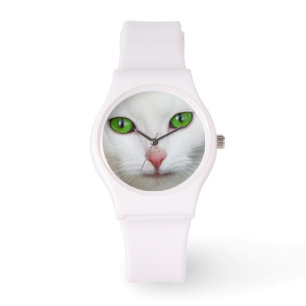 Mooie witte kitten kitten dierenvriend horloge