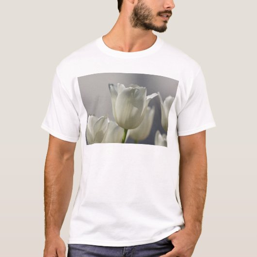 Mooie, witte lentetypes t-shirt (Voorkant)