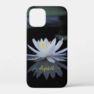 Mooie witte Lotus Flower,Lake,Zen iPhone 12 Mini Hoesje