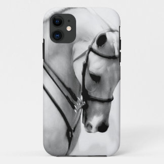 Mooie witte paarse kop iPhone 11 hoesje