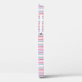 Mooie witte roze strepen Case-Mate iPhone case (Achterkant / Links)