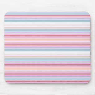 Mooie witte roze strepen muismat