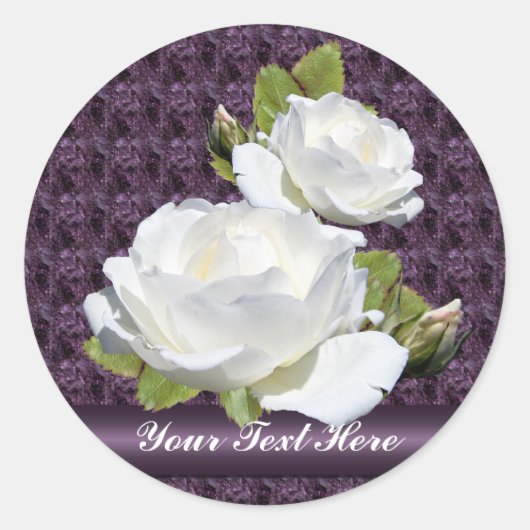 Mooie witte rozen Stickers (Voorkant)