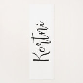 Mooie witte ruitersport yogamat (Achterkant)