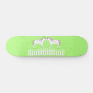 Mooie Witte Trouwpaarden Skateboard