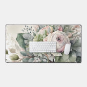 Mooie witte ventilator bureaumat (Keyboard & Muis)