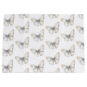 Mooie Witte Vlinder Bruidsdouche Groot Cadeauzakje (Voorkant)