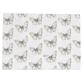 Mooie Witte Vlinder Bruidsdouche Groot Cadeauzakje (Achterkant)