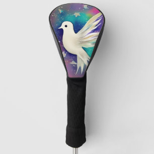Mooie witte Waterverf Golfheadcover