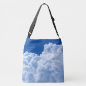 Mooie witte wolken crossbody tas (Achterkant)