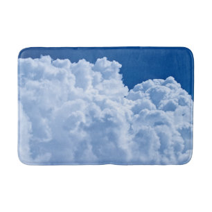 Mooie witte wolken en blauwe hemel badmat