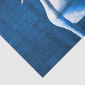 Mooie witte zwaluw in water tissuepapier (Detail)