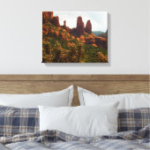 Mooie woestijn scène van Sedona rode rotsen Canvas Afdruk (Insitu (Slaapkamer))