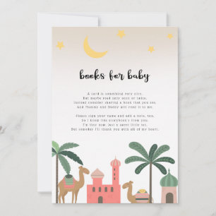 Mooie woestijn thema kameel boeken voor baby kaart