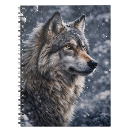 Mooie Wolf in de Sneeuw Dagboek Notitieboek
