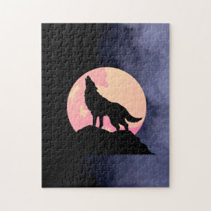 mooie wolf legpuzzel