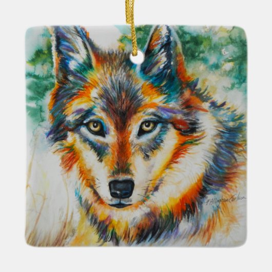 Mooie Wolf Ornament (Voorkant)