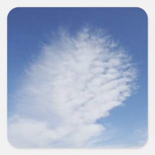 Mooie wolk vierkante sticker