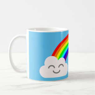 Mooie wolken en een regenboog koffiemok