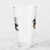 Mooie Wood Duck zwemmen Glas (Rechts)