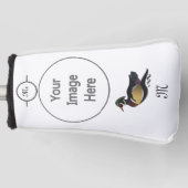 Mooie Wood Duck zwemmen Golfheadcover (Voorkant)