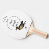 Mooie Wood Duck zwemmen Tafeltennisbatje (Zijkant)