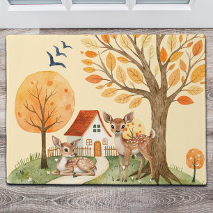 Mooie Woodland Deer Countryside Home Deurmat
