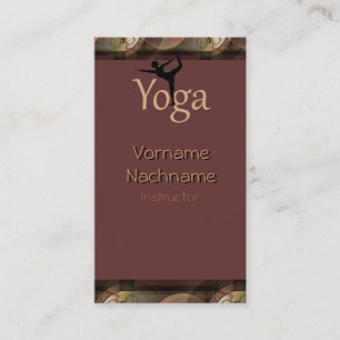 Mooie Yoga-instructeur Klantenkaart Visitekaartje