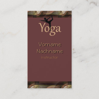 Mooie Yoga-instructeur Klantenkaart Visitekaartje