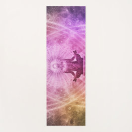 Mooie Yoga Meditation Lotus Pose Silhouette Yogamat