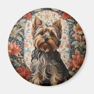 Mooie Yorkie   Yorkshire Terrier Portret Magneet