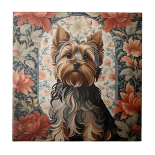 Mooie Yorkie   Yorkshire Terrier Portret Tegeltje