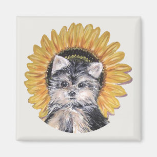 Mooie Yorkshire Terrier hond Magneet
