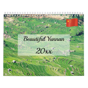 Mooie Yunnan, China Kalender