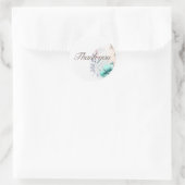 Mooie zachte bloem ronde sticker (Tas)