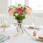 Mooie zachte pastel stippenpatroon lint